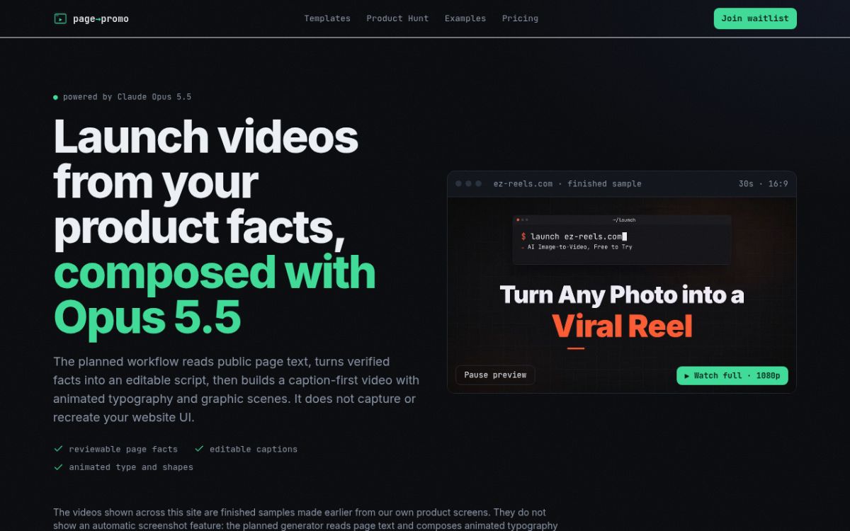 PageToPromo screenshot