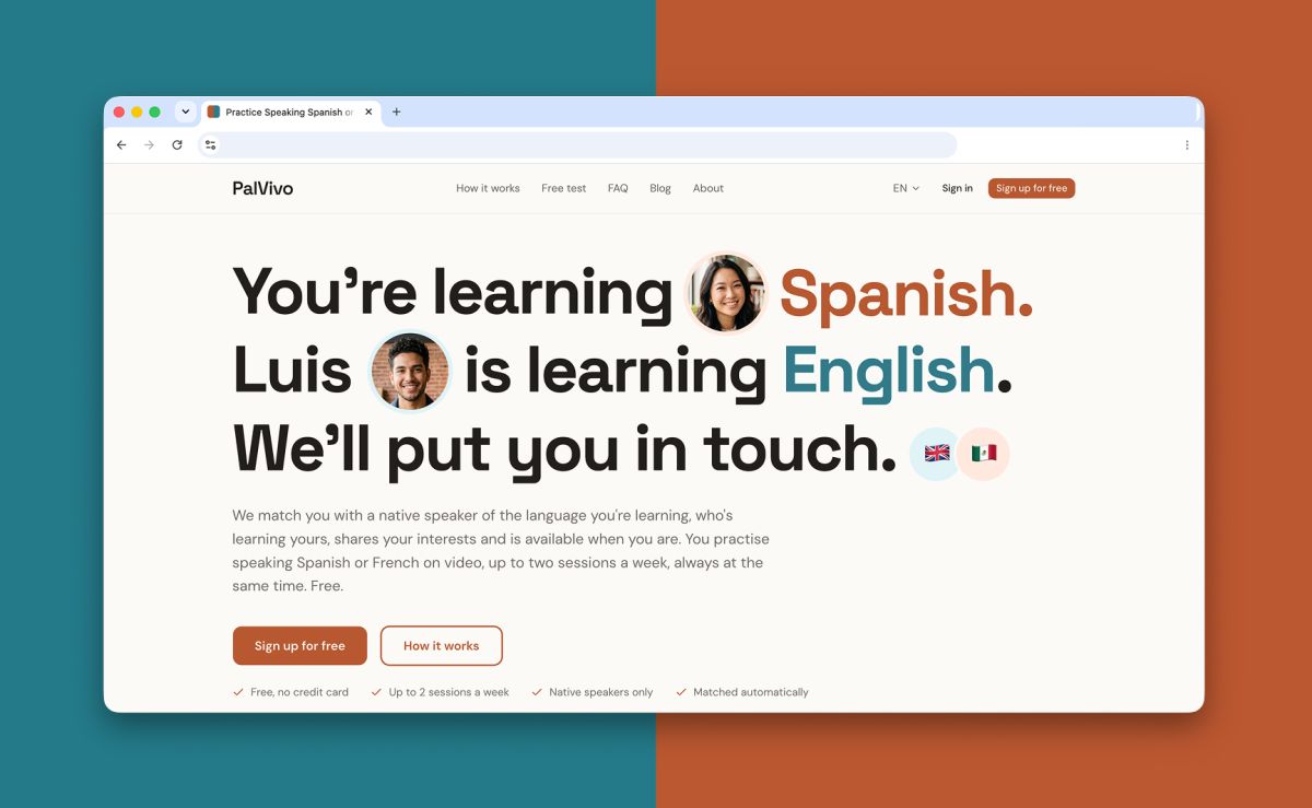 PalVivo website screenshot