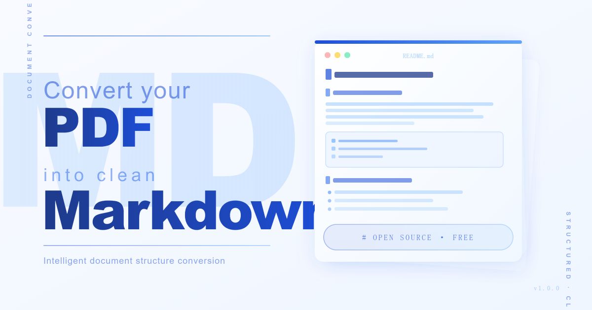 PDF to MD Converter website screenshot