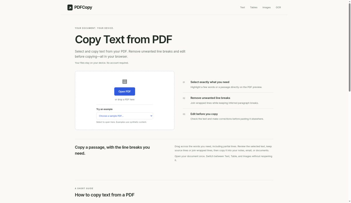 PDFCopy screenshot