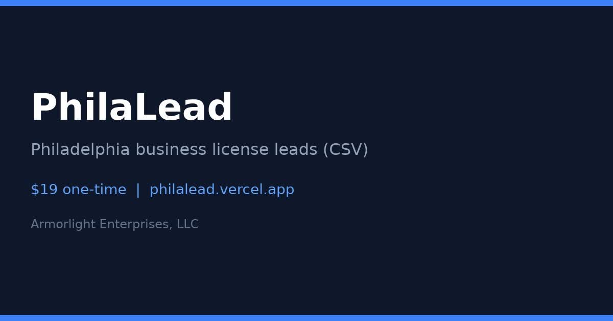 PhilaLead Weekly screenshot