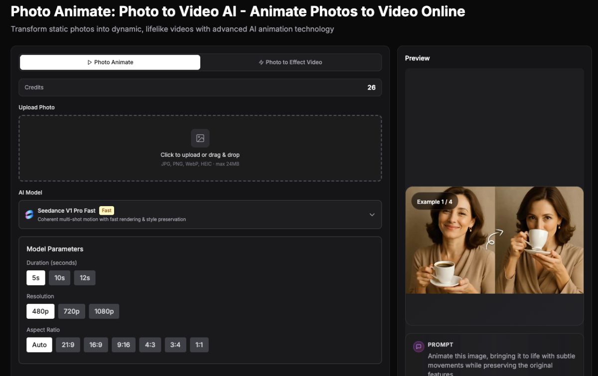 Photo Animate screenshot