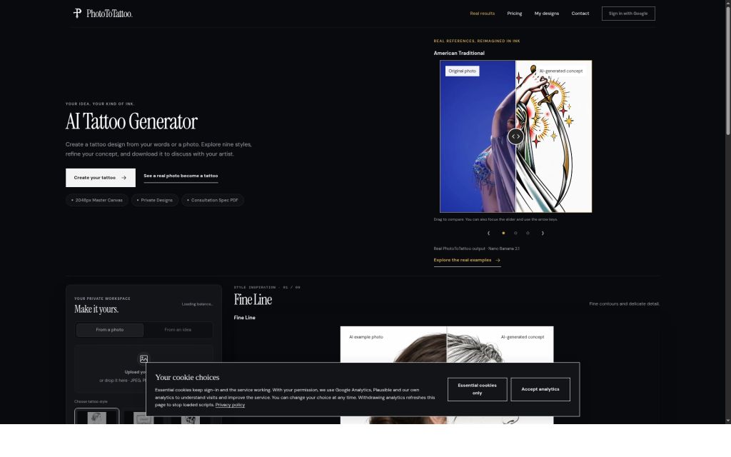 PhotoToTattoo screenshot