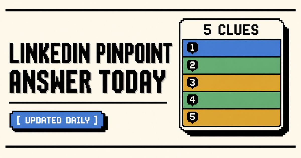 Pinpoint Answer Today website screenshot