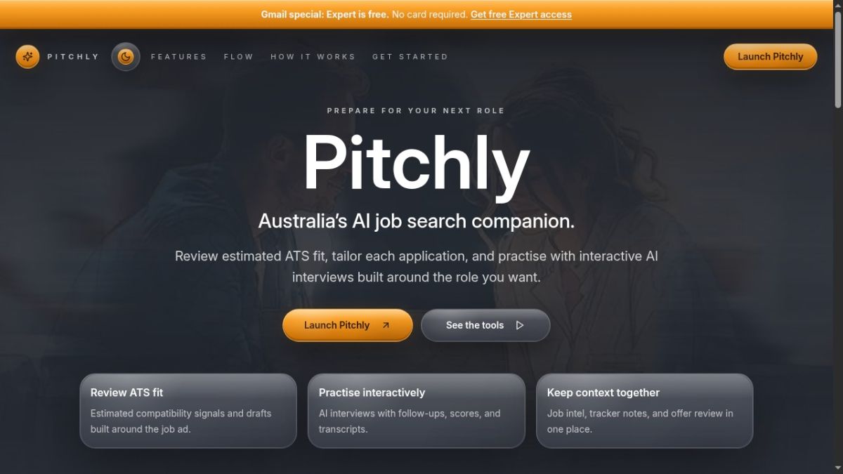 Pitchly website screenshot
