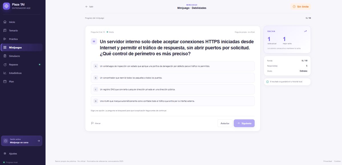 Plaza TAI website screenshot