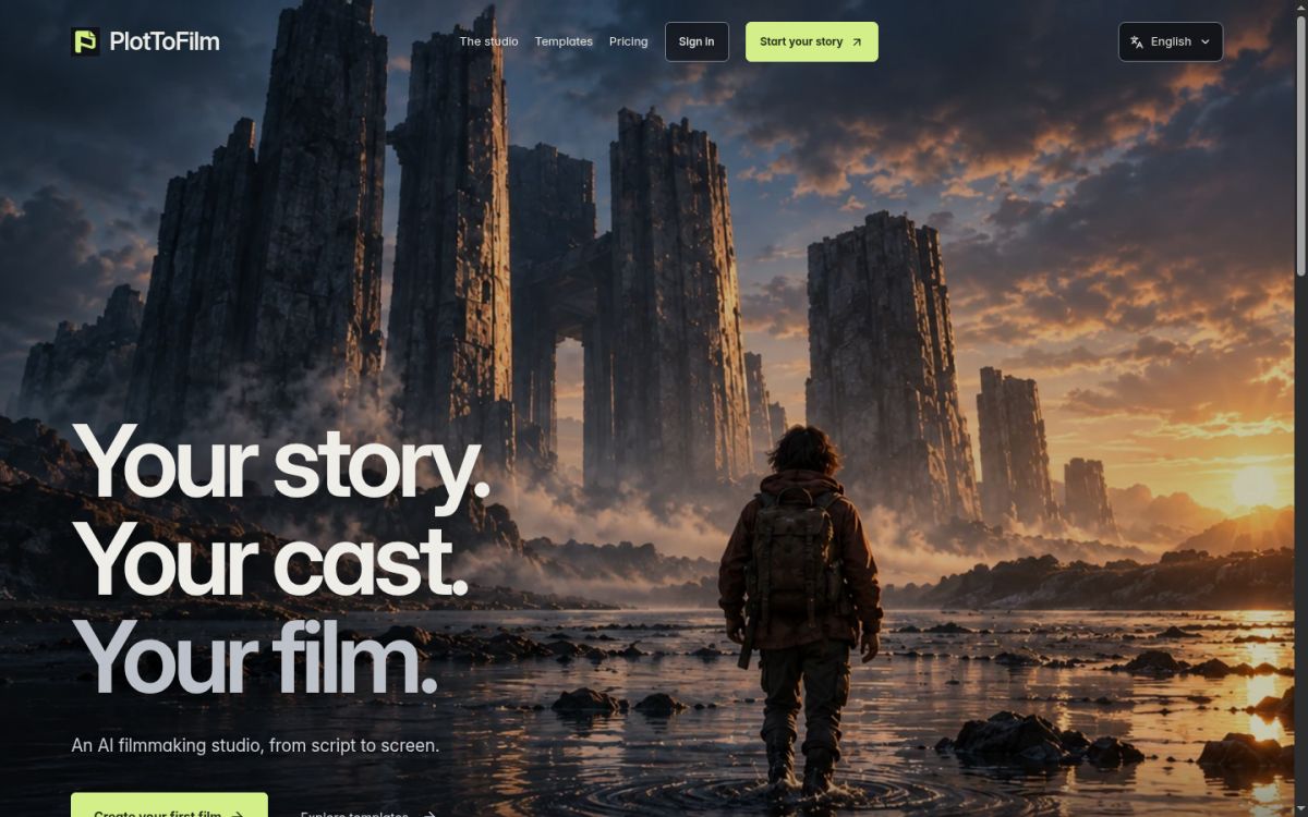 PlottoFilm website screenshot