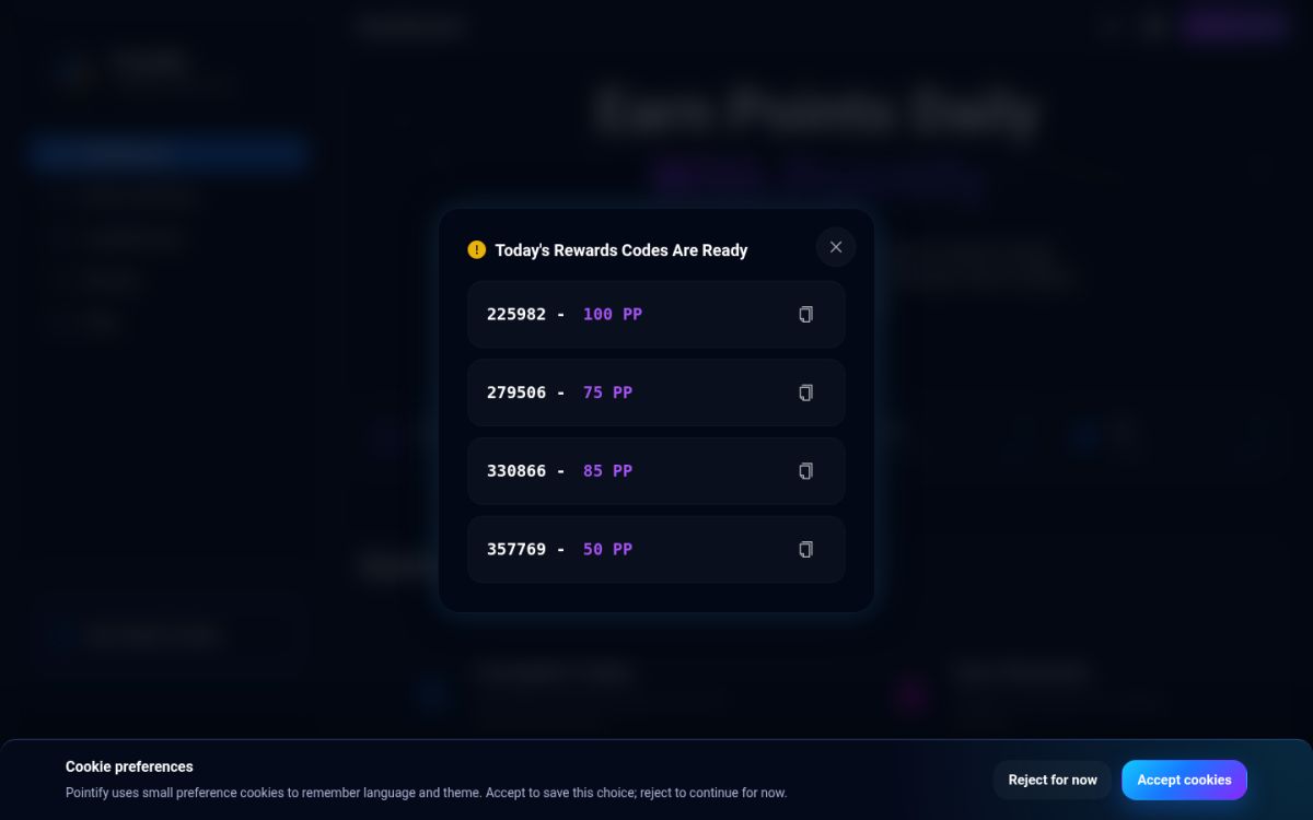 Pointify website screenshot