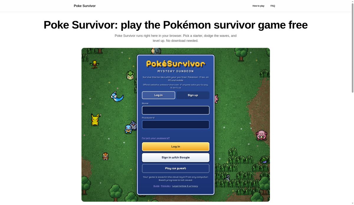 Poke Survivor screenshot