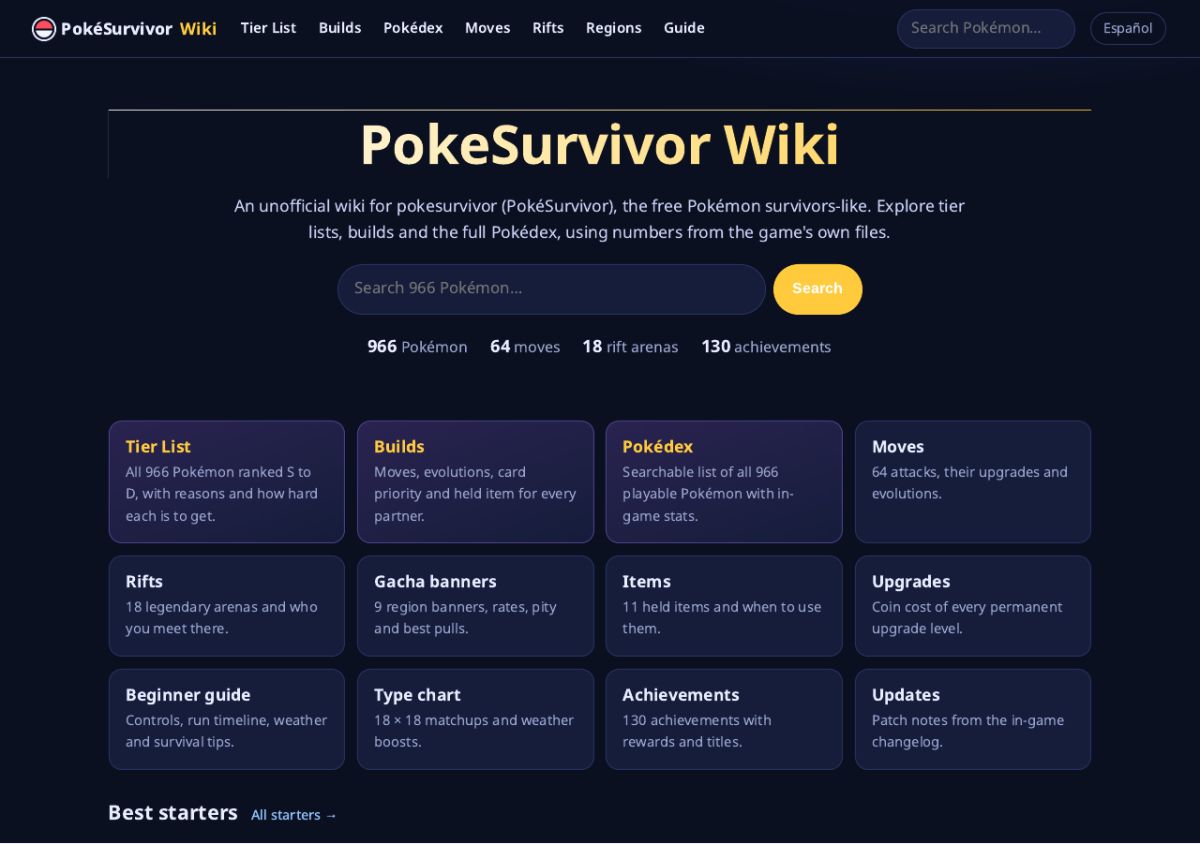 Poke Survivors screenshot