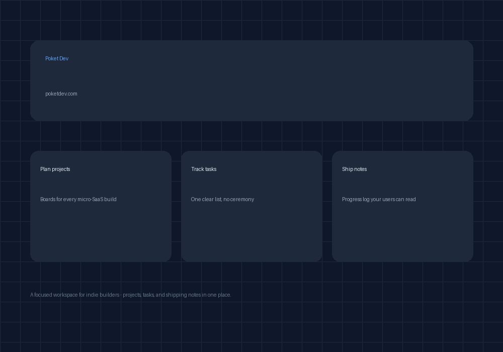 Poket Dev screenshot