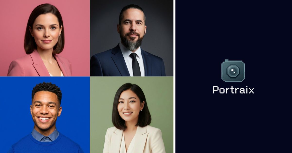 Portraix - Professional AI Headshots From Up To 10 Photos screenshot