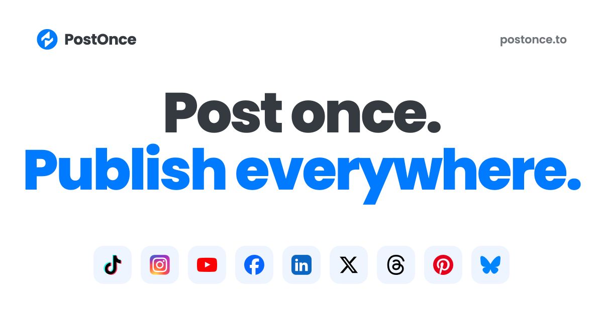 PostOnce website screenshot
