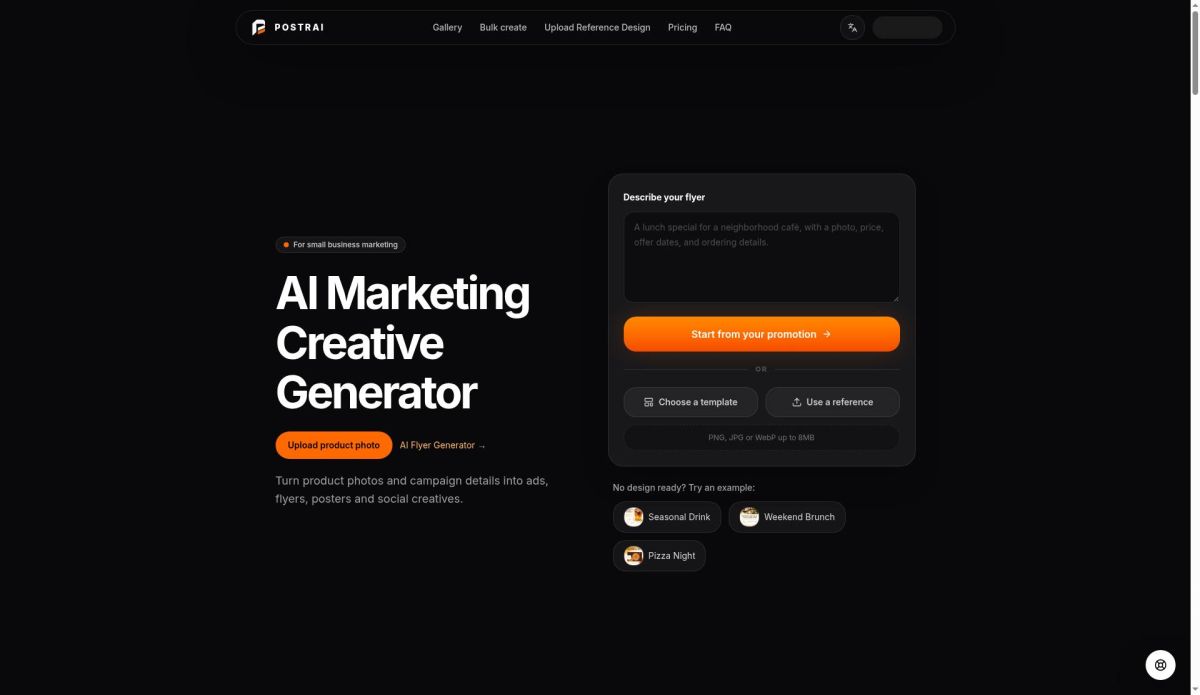 Postrai screenshot
