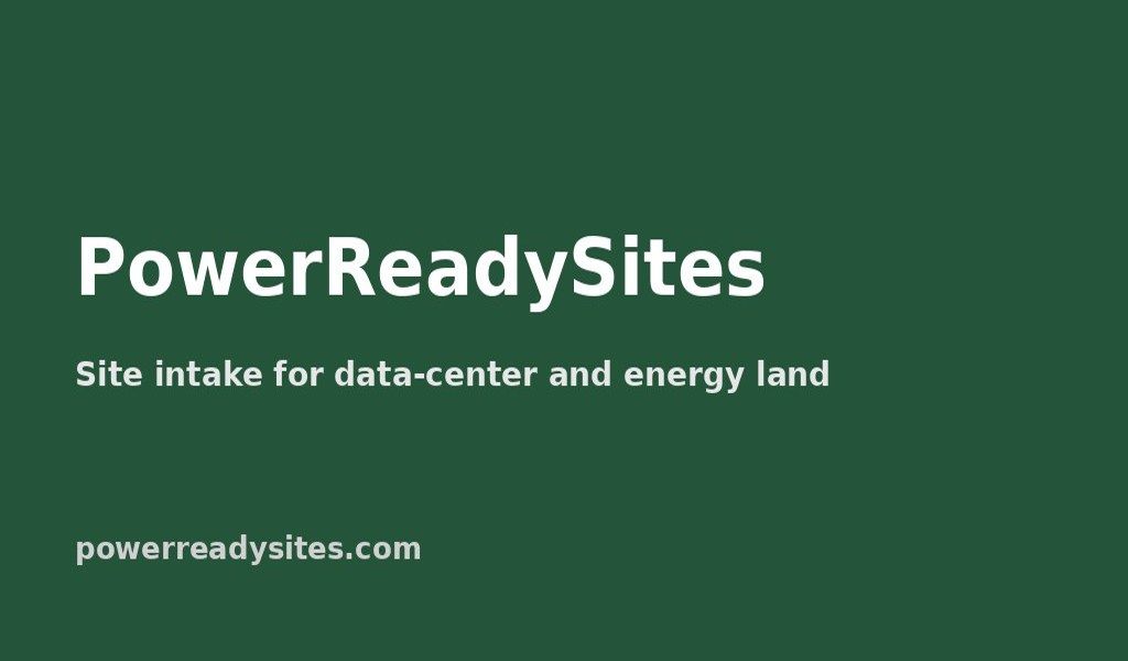 PowerReadySites website screenshot