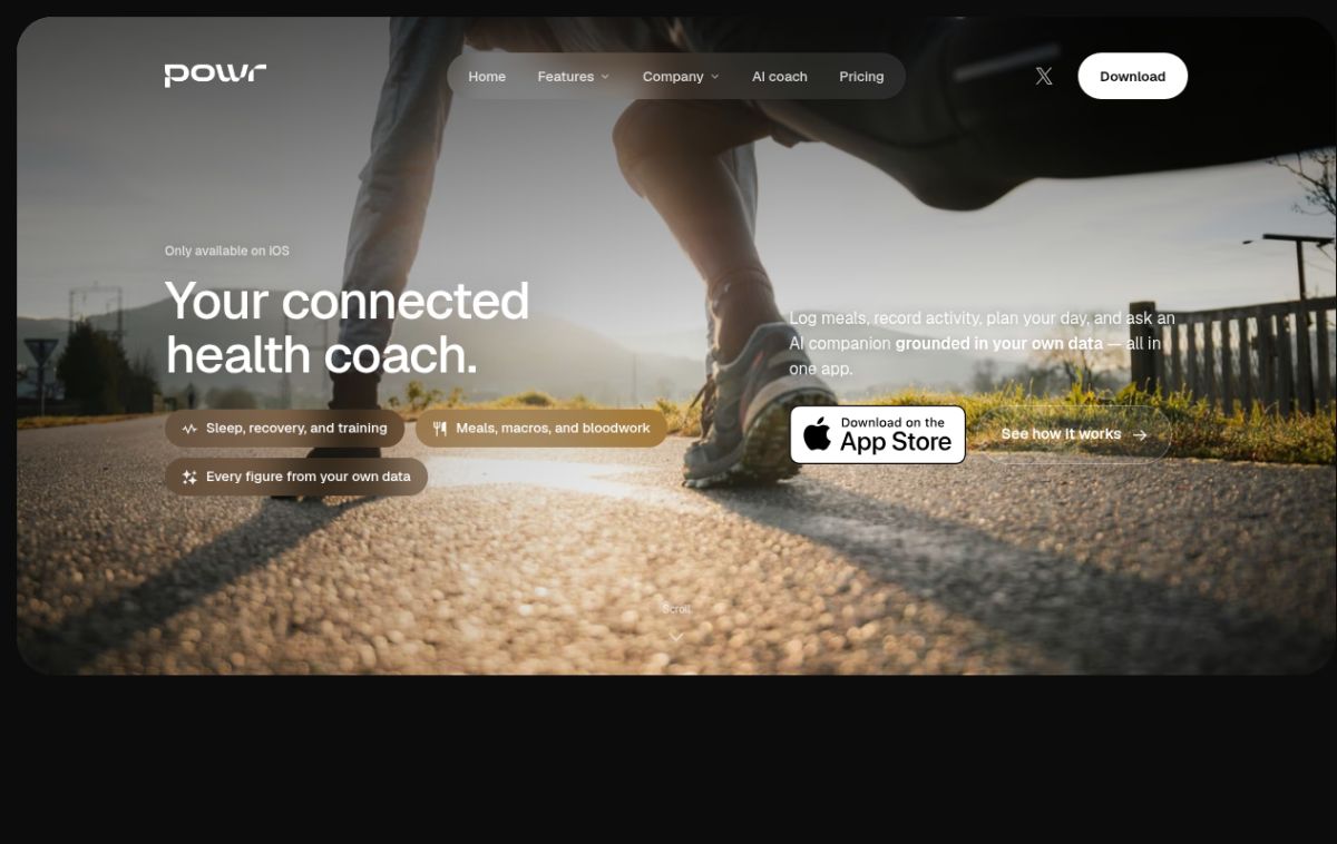 POWR website screenshot