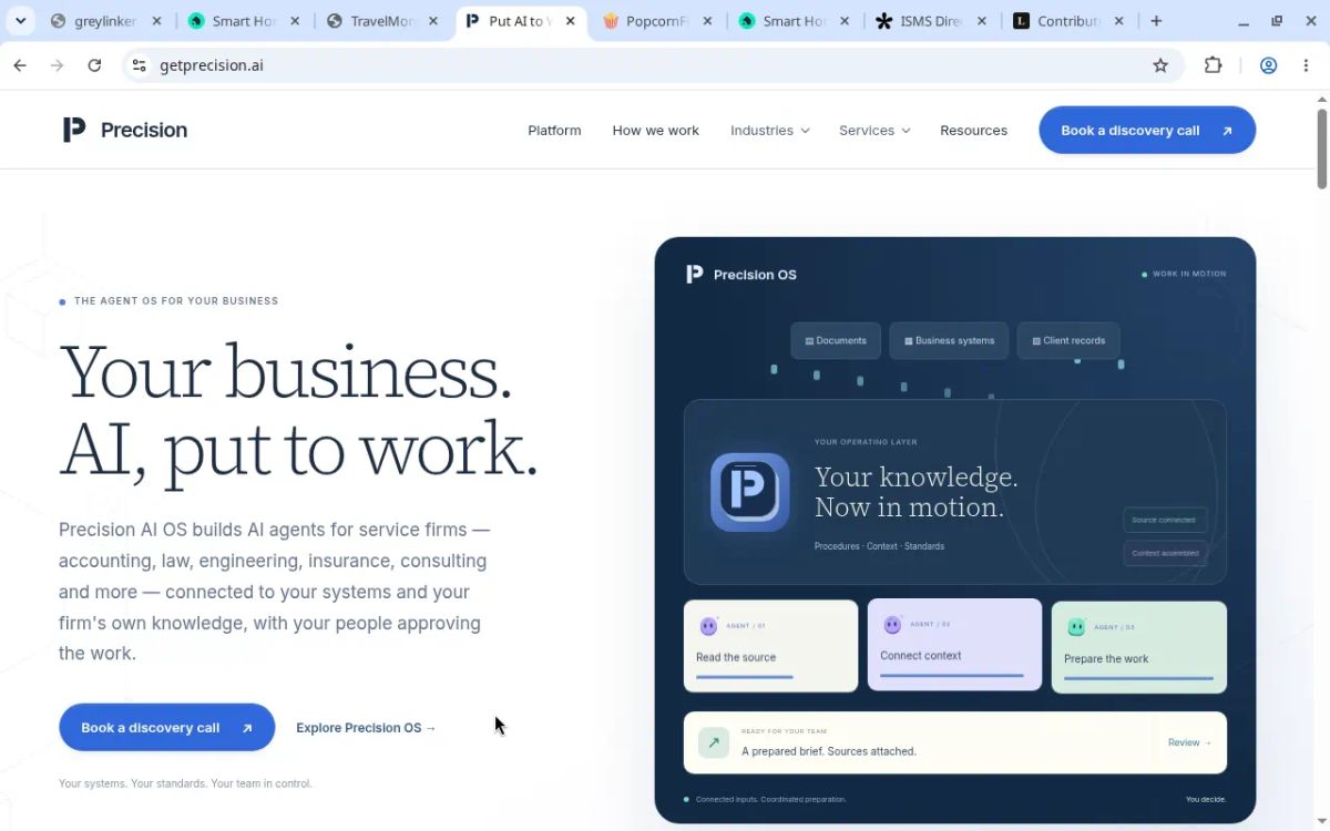 Precision AI OS screenshot
