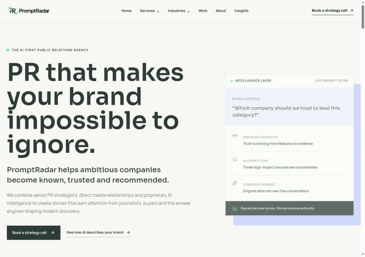 PromptRadar screenshot