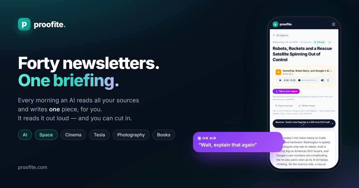 Proofite screenshot