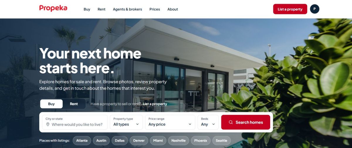 Propeka website screenshot
