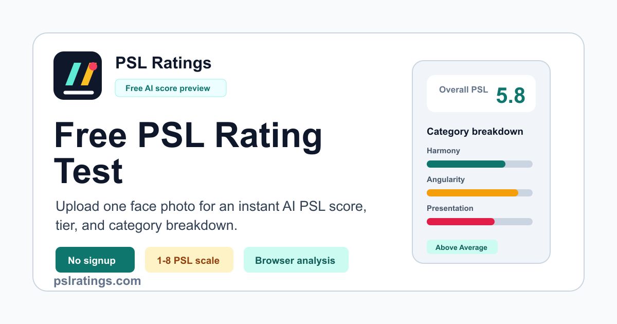 PSL Rating website screenshot