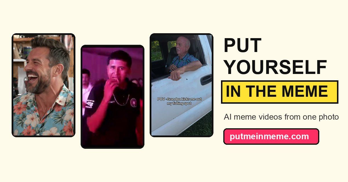 PutMeInMeme website screenshot