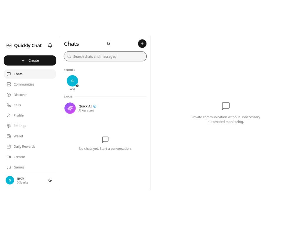 Quickly Chat screenshot