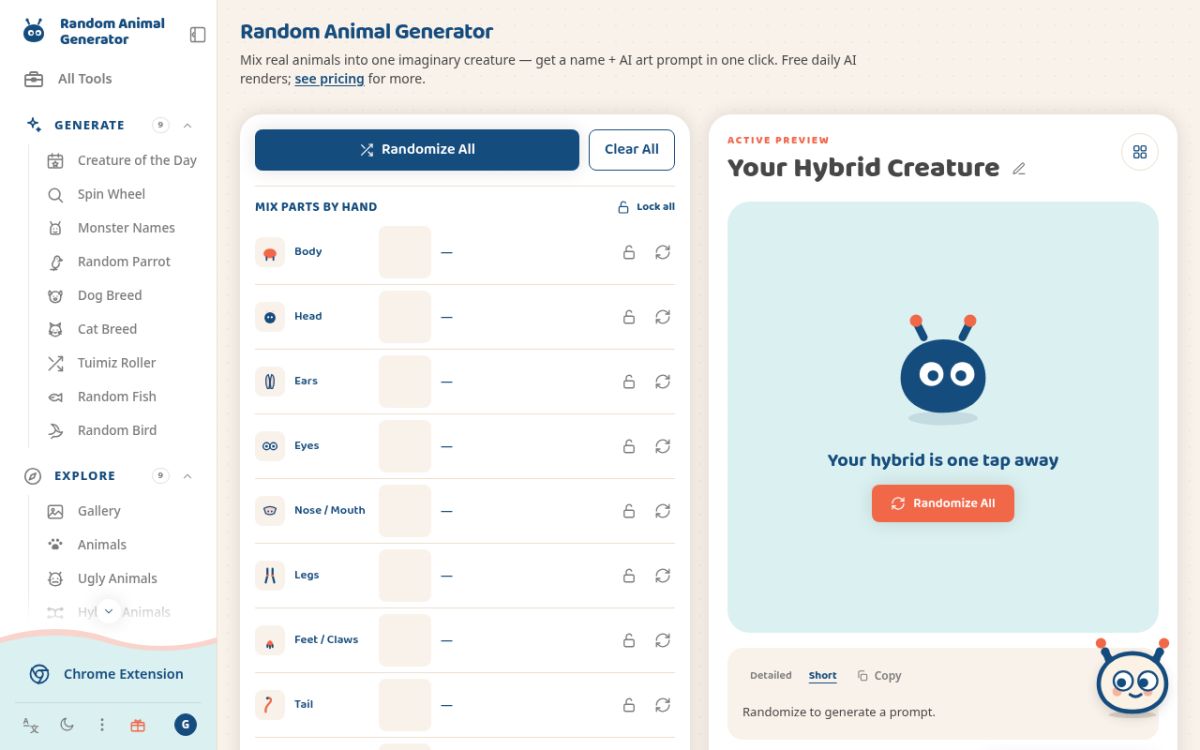 Random Animal Generator screenshot