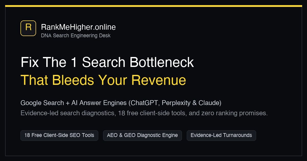 RankMeHigher.online website screenshot