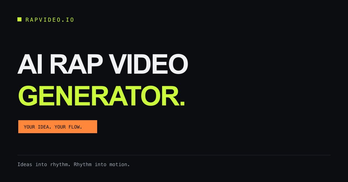 RapVideo.io - AI Rap Video Generator screenshot