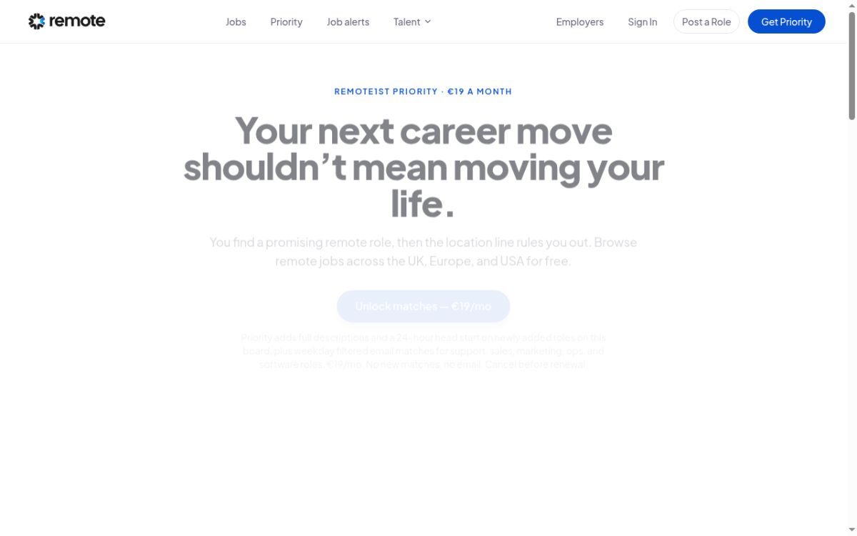 Remote1stJobs screenshot