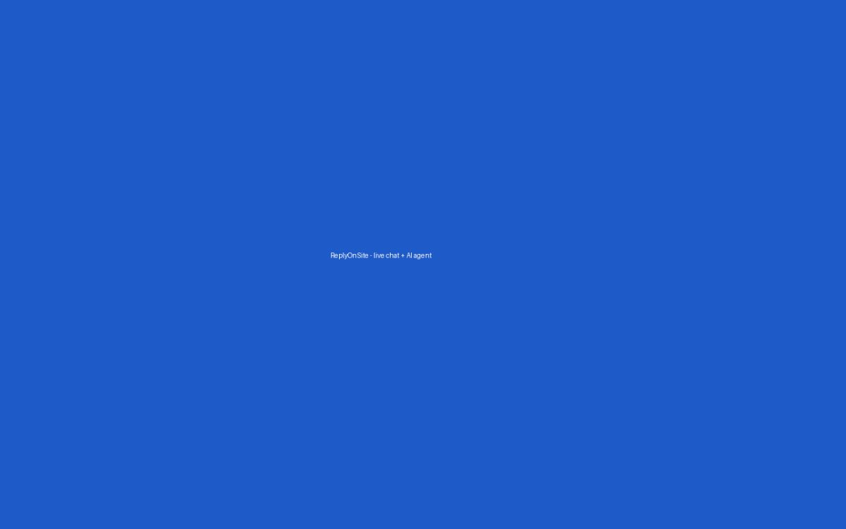 ReplyOnSite website screenshot