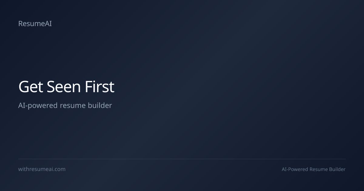 ResumeAI website screenshot