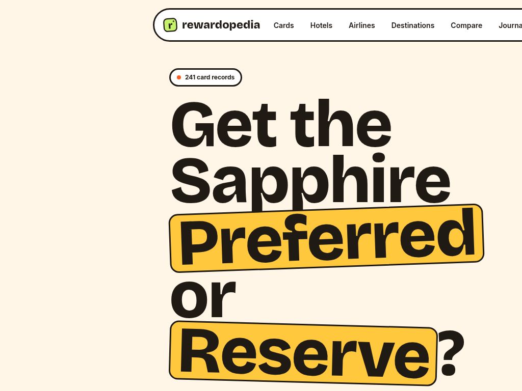 Rewardopedia website screenshot