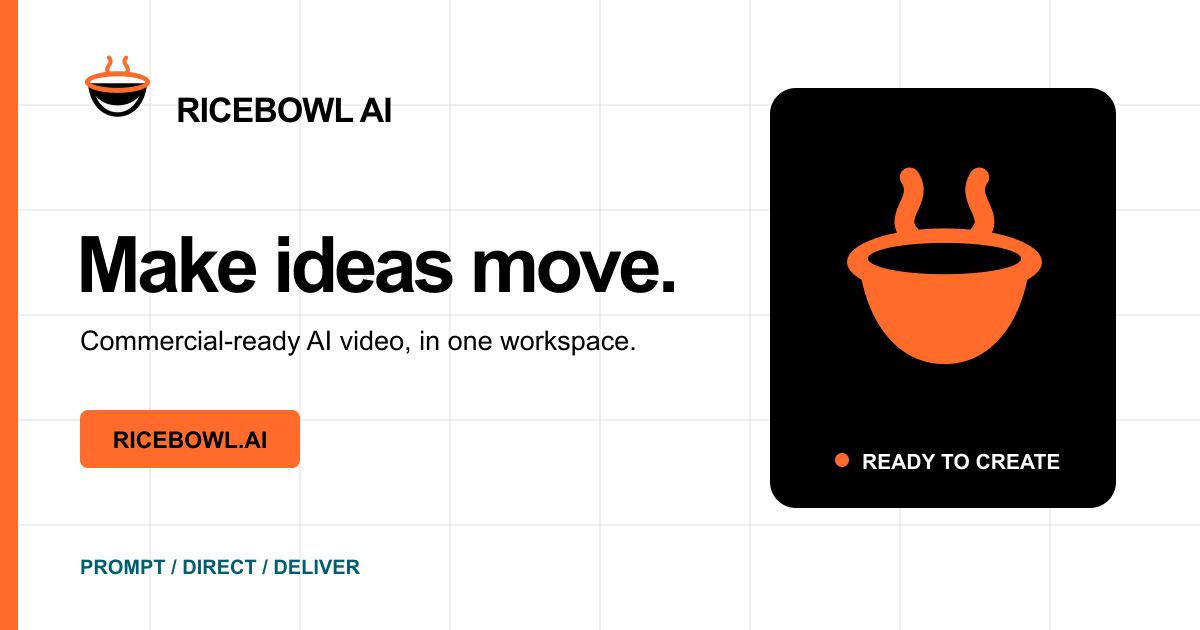 Ricebowl AI website screenshot