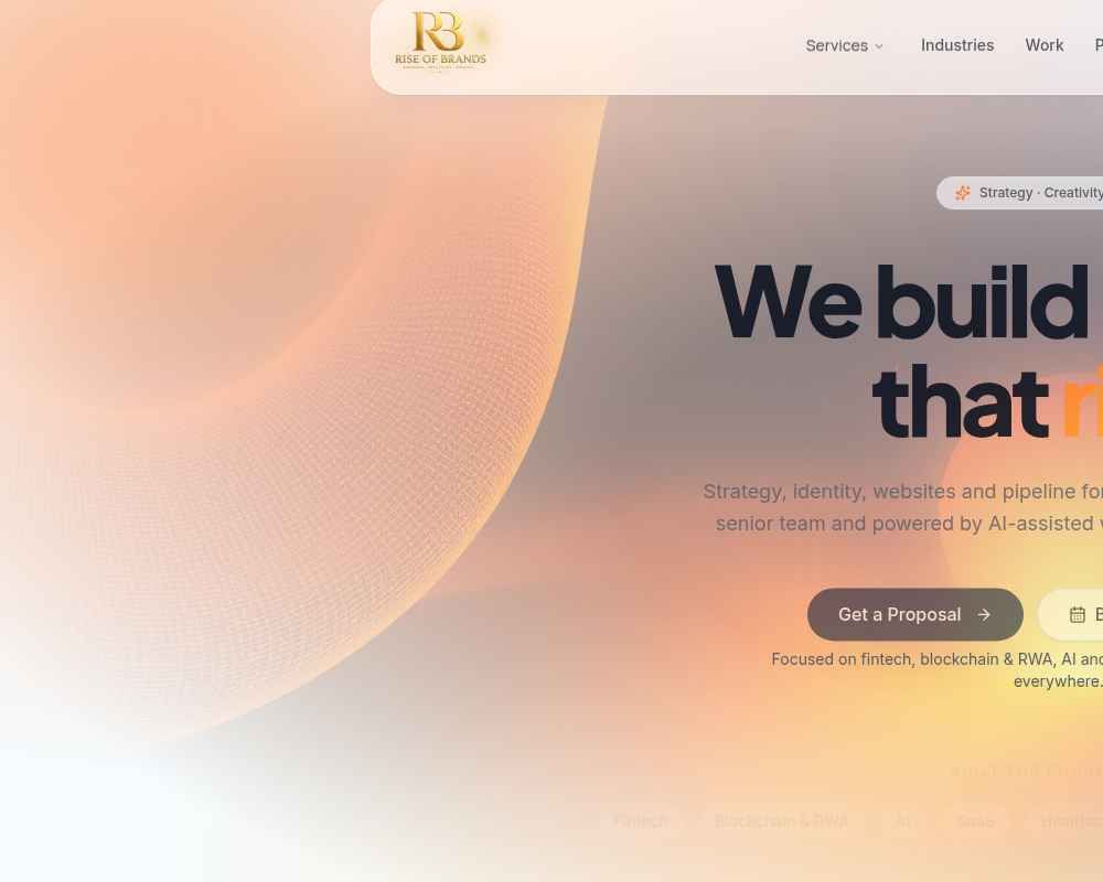 Rise Of Brands website screenshot