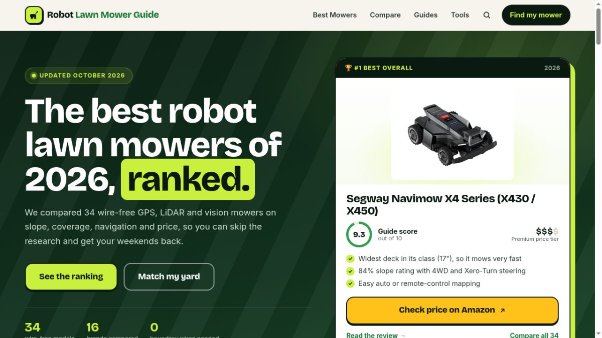 Robot Lawn Mower Guide screenshot