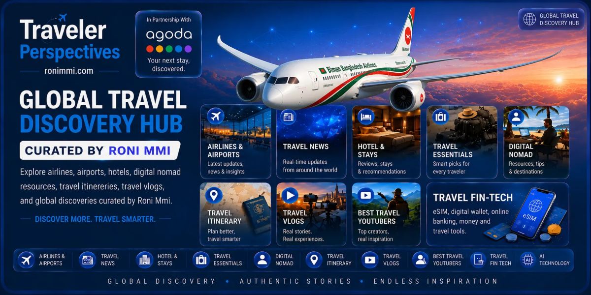 Roni Mmi - Explorer, Traveler &amp; Digital Nomad website screenshot