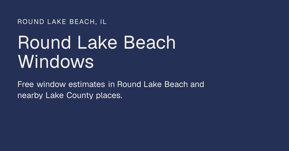 Round Lake Beach Windows screenshot