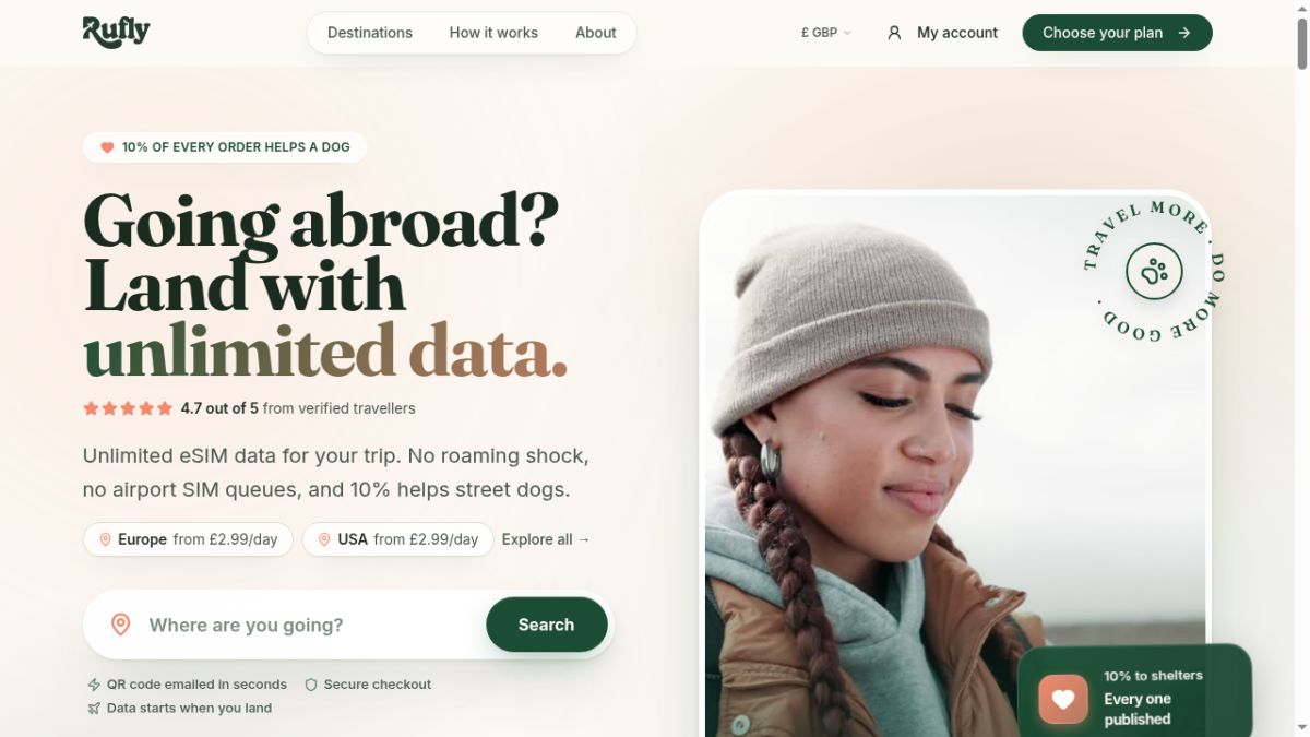Rufly website screenshot