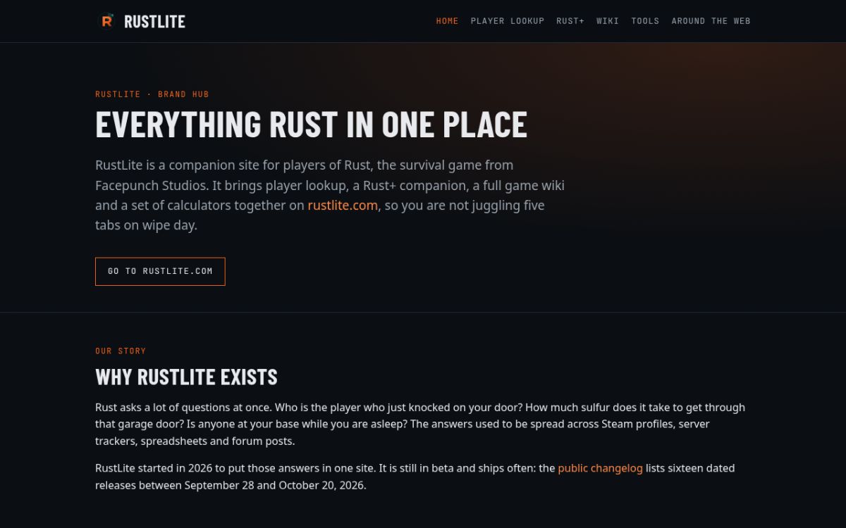 RustLite screenshot