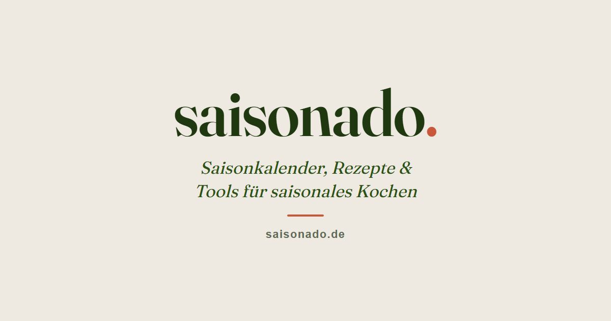 Saisonado - Saisonkalender, Rezepte und Tools screenshot