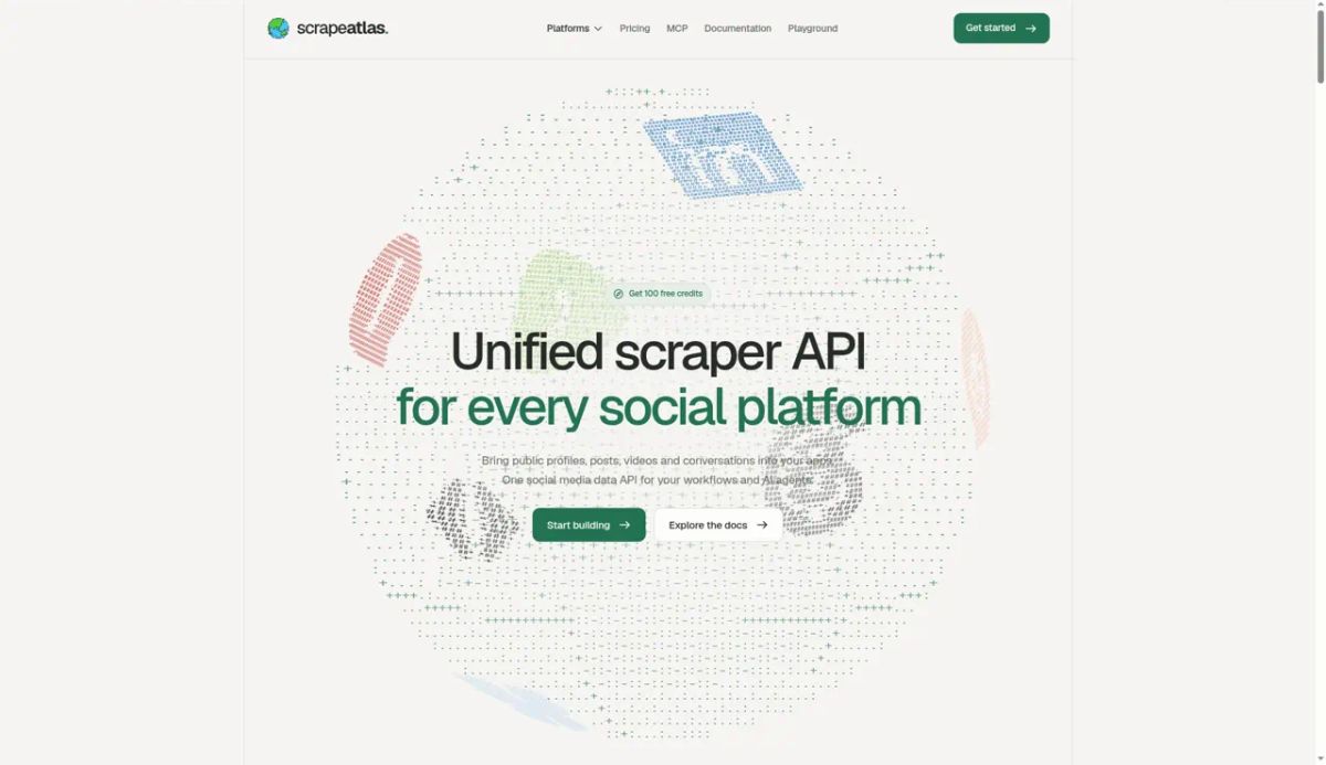 ScrapeAtlas screenshot