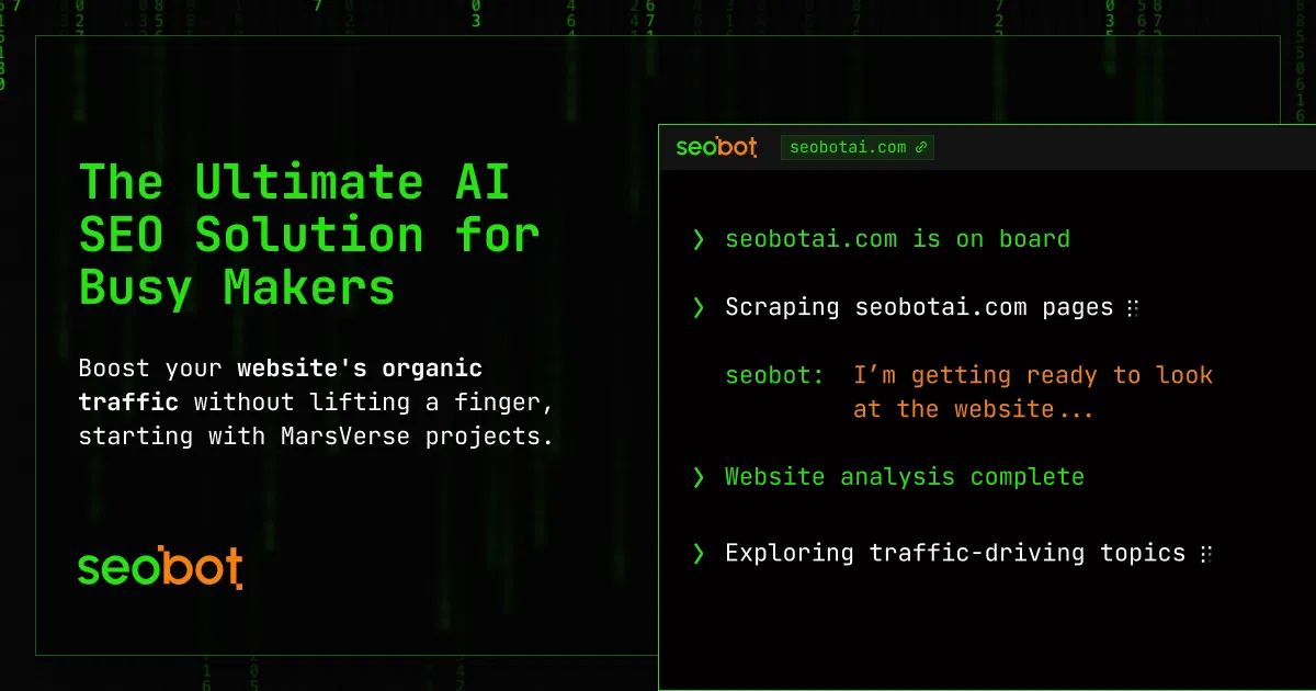 SEObot website screenshot