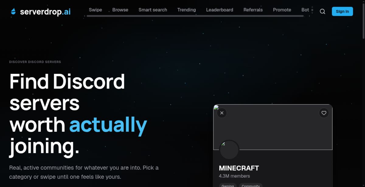 ServerDrop screenshot