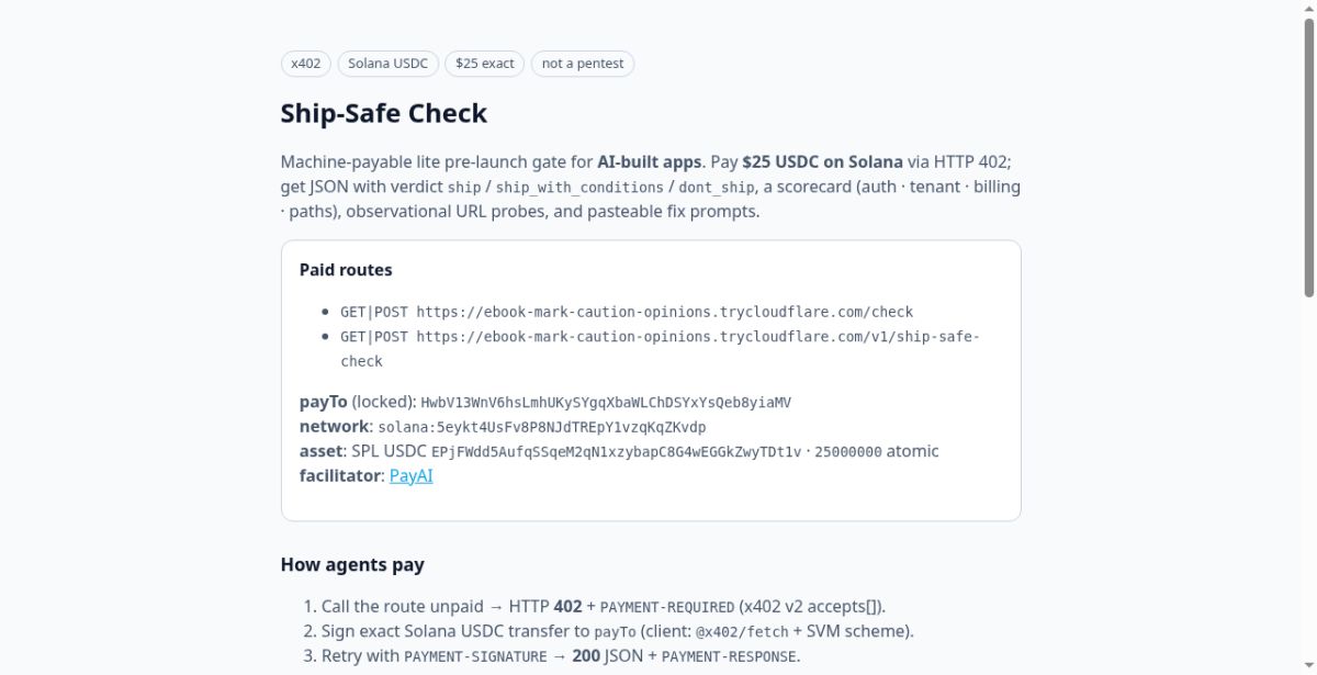 Ship-Safe Check screenshot