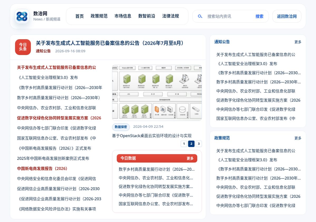 ShuQia News (数洽网新闻) screenshot