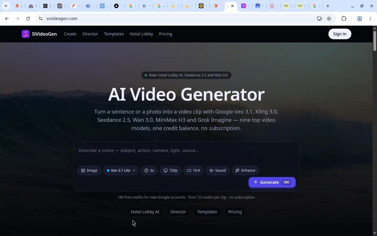 SiVideoGen screenshot