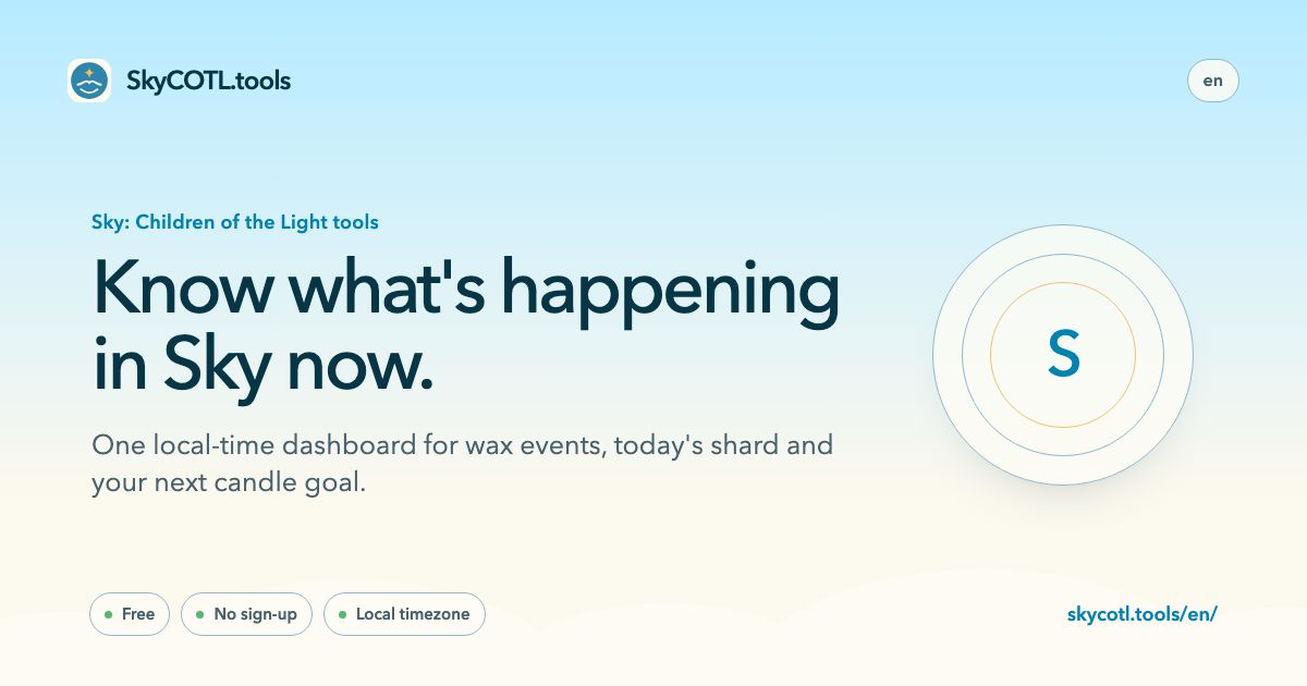 SkyCOTL Tools website screenshot