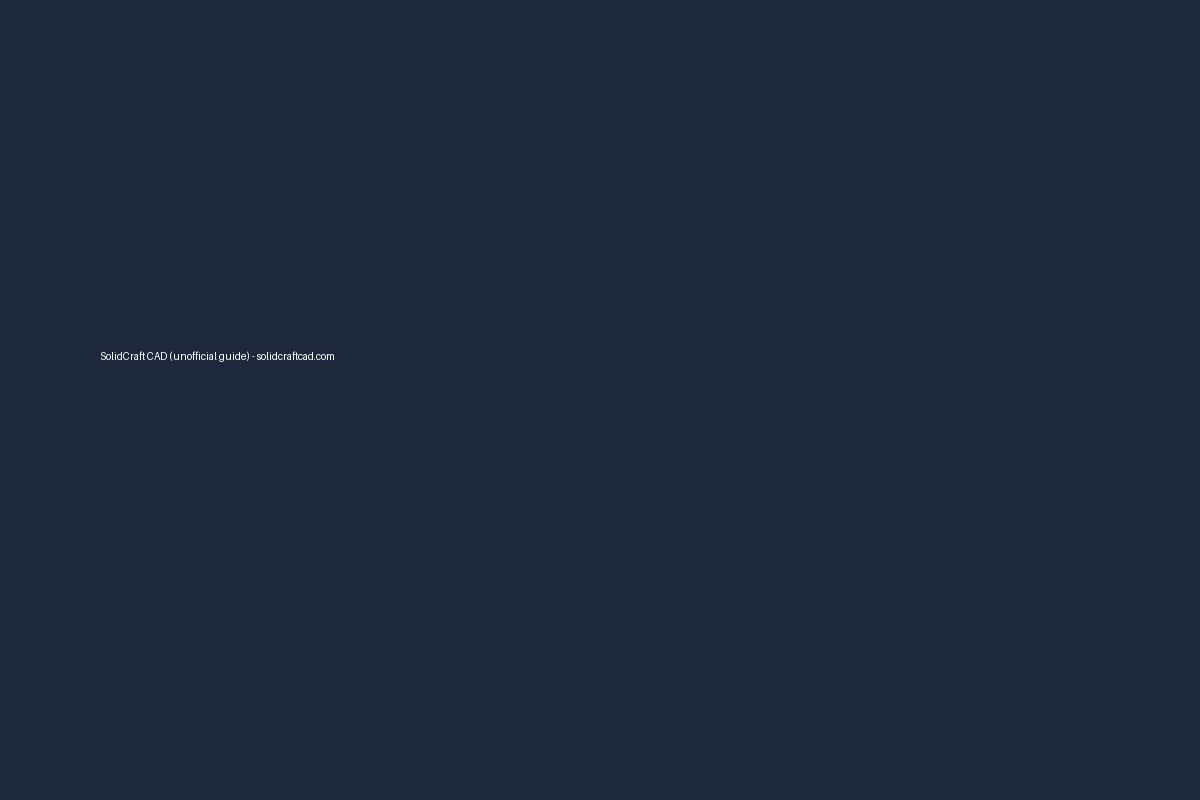 SolidCraft CAD (unofficial guide) screenshot